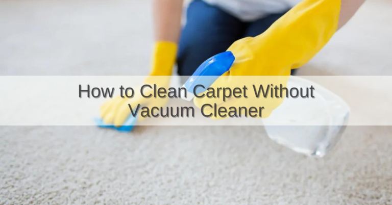 Clean Carpet without Vacuum Cleaner
