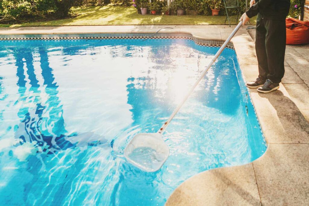 Brush the pool before vacuuming