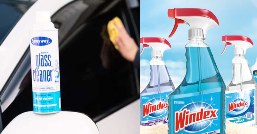 Comparing Auto Glass Cleaner vs Windex