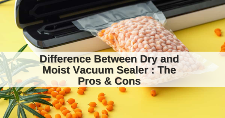 Difference Between Dry and Moist Vacuum Sealer