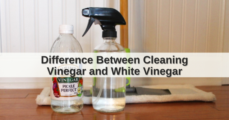 difference between cleaning vinegar and white vinegar