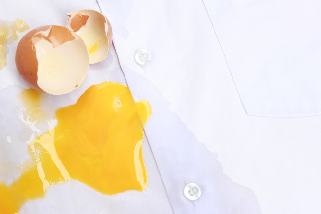 Why are Egg Yolk Stains So Tough to Remove?