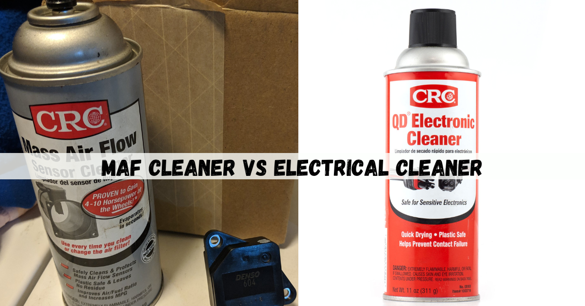 Mass air flow cleaner vs electric parts cleaner