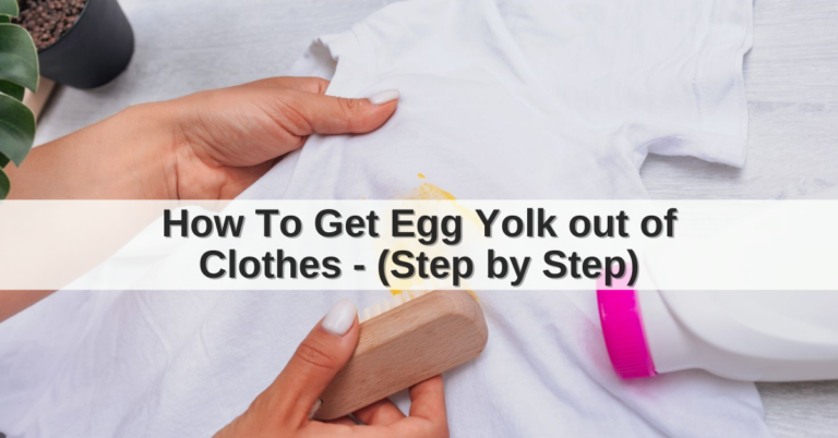 how to get egg yolk out of clothes
