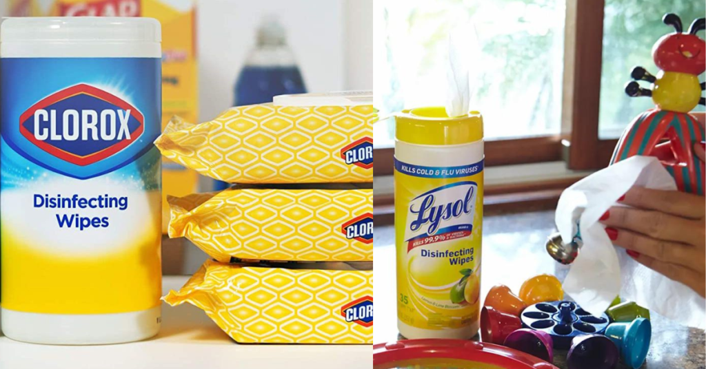 What Distinguishes Clorox and Lysol Disinfecting Wipes?