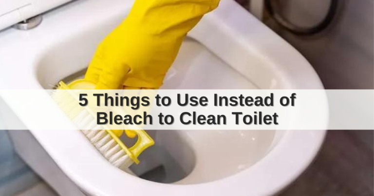 what can i use instead of bleach to clean toilet